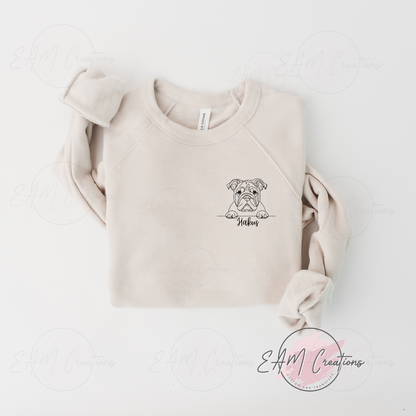 Personalized dog sweatshirt